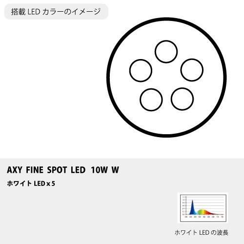 Amazon | アクアシステム アクシー ファインスポット LED 10W ホワイト